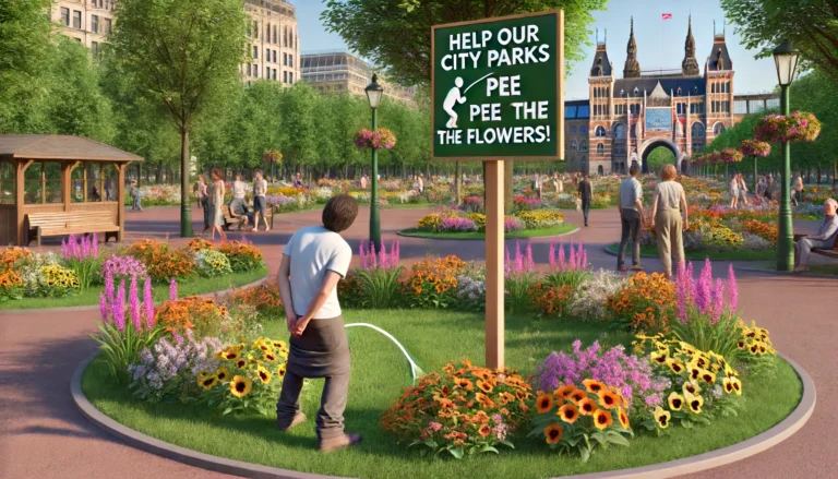 Help Our City Parks: Pee on the Flowers!